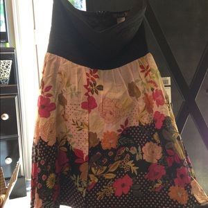 Trixxi sz3 floral strapless dress